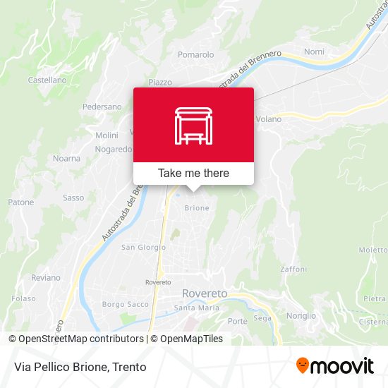 Via Pellico Brione map