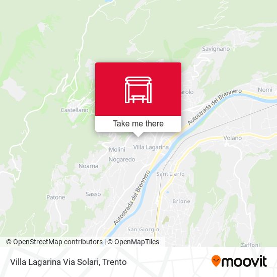 Villa Lagarina Via Solari map