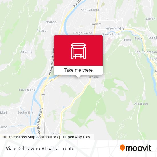 Viale Del Lavoro Aticarta map