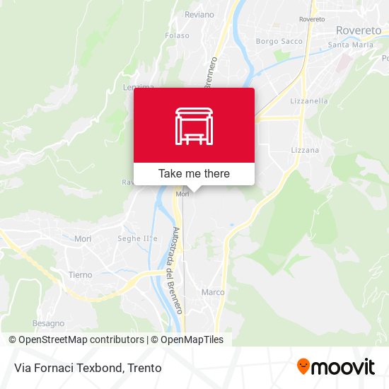 Via Fornaci Texbond map