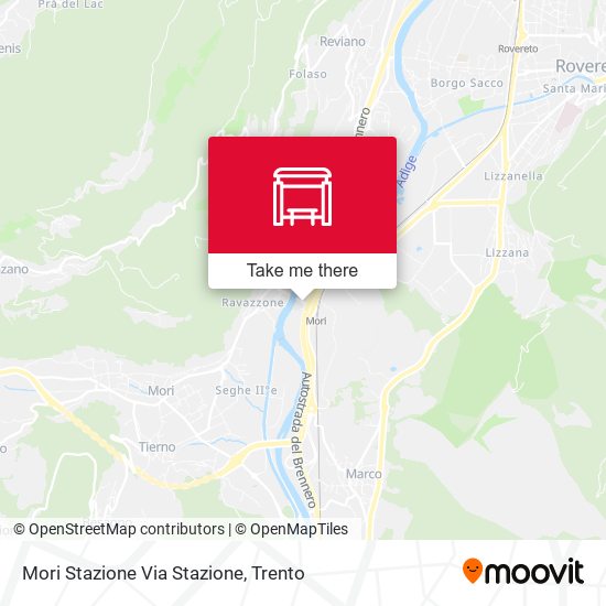 Mori Stazione Via Stazione map