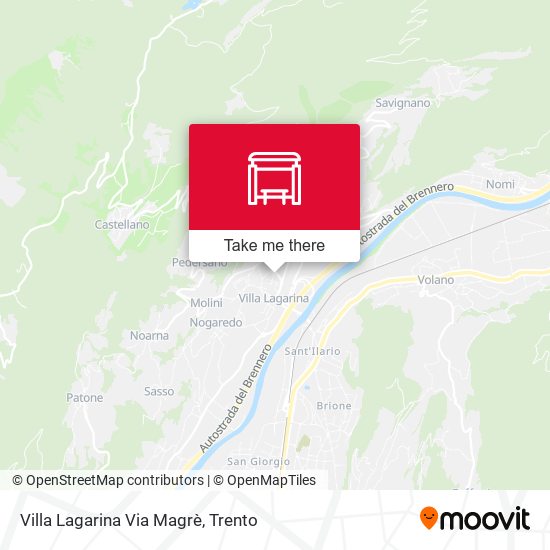 Villa Lagarina Via Magrè map