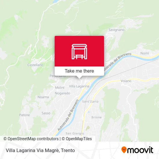 Villa Lagarina Via Magre map