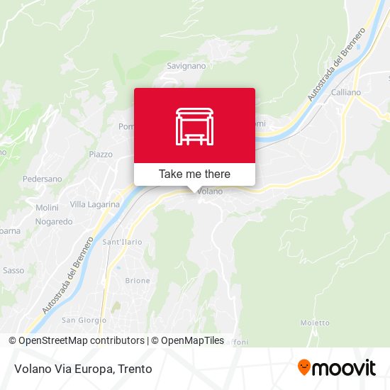 Volano Via Europa map