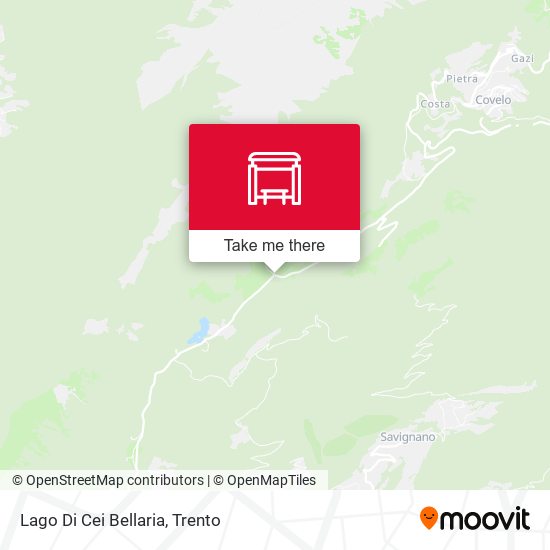 Lago Di Cei Bellaria map