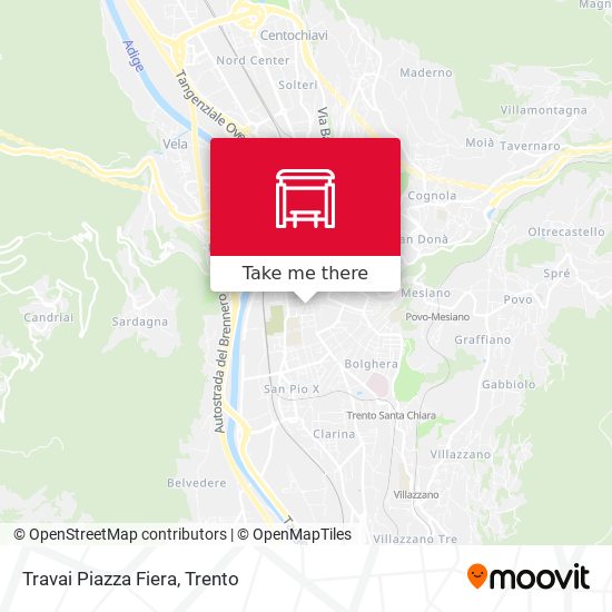 Travai Piazza Fiera map