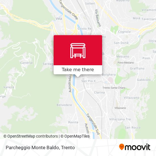 Parcheggio Monte Baldo map