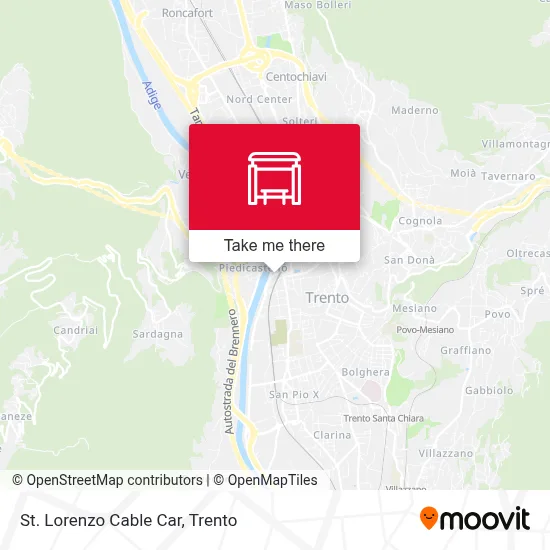 St. Lorenzo Cable Car map