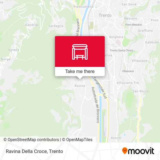 Ravina Della Croce map