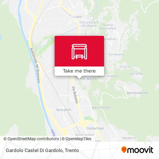 Gardolo Castel Di Gardolo map