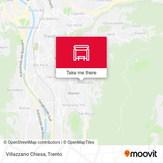 Villazzano Church map