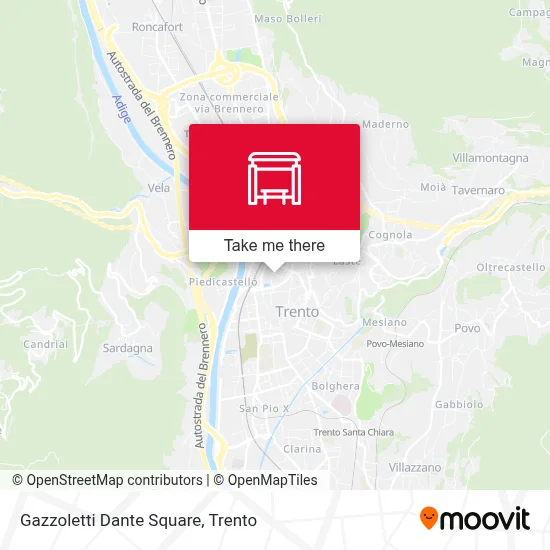 Gazzoletti Dante Square map