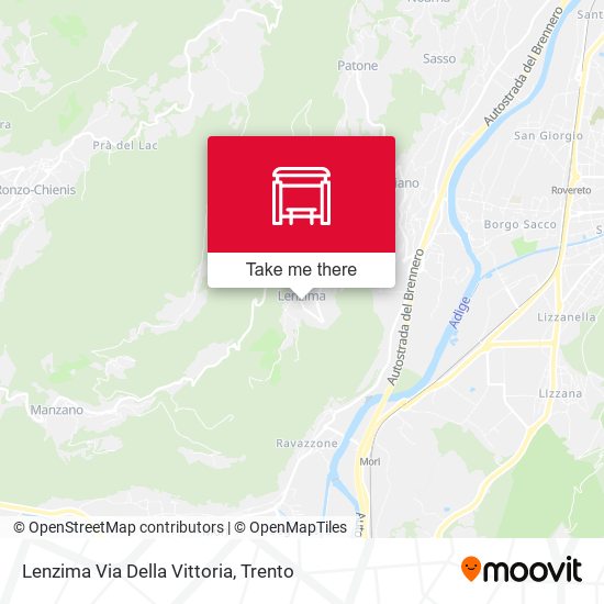 Lenzima Via Della Vittoria map