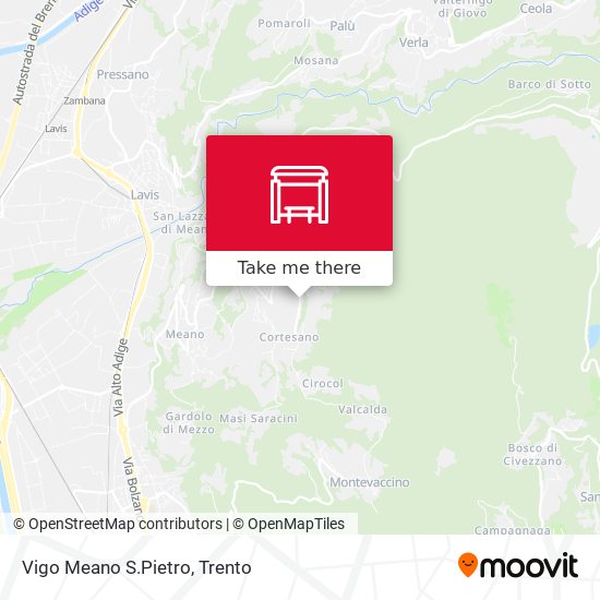 Vigo Meano S.Pietro map