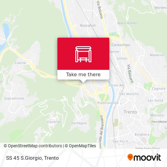 SS 45 S.Giorgio map