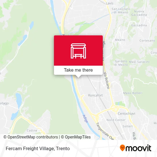 Fercam Freight Village map