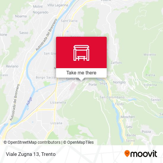 Viale Zugna 13 map