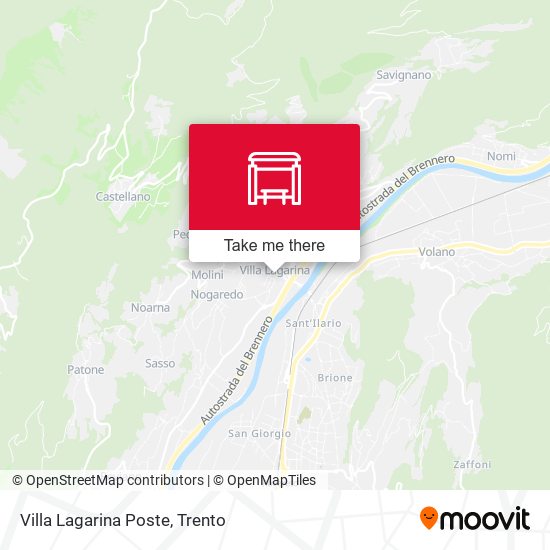 Villa Lagarina Poste map