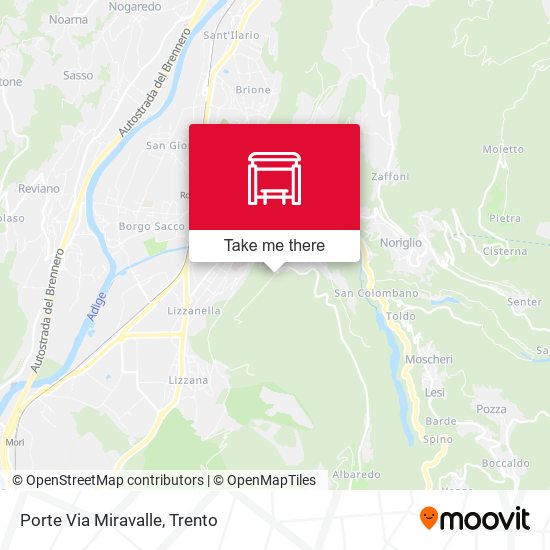Porte Via Miravalle map