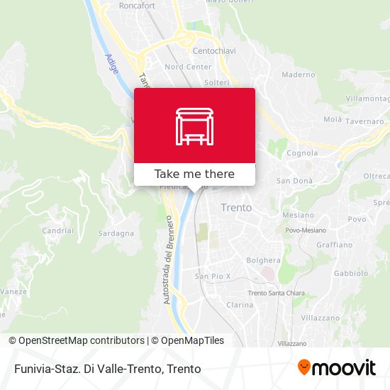 Funivia-Staz. Di Valle-Trento map