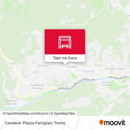 Cavalese. Piazza Partigiani map