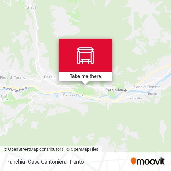 Panchia'. Casa Cantoniera map