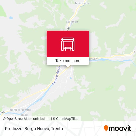 Predazzo. Borgo Nuovo map