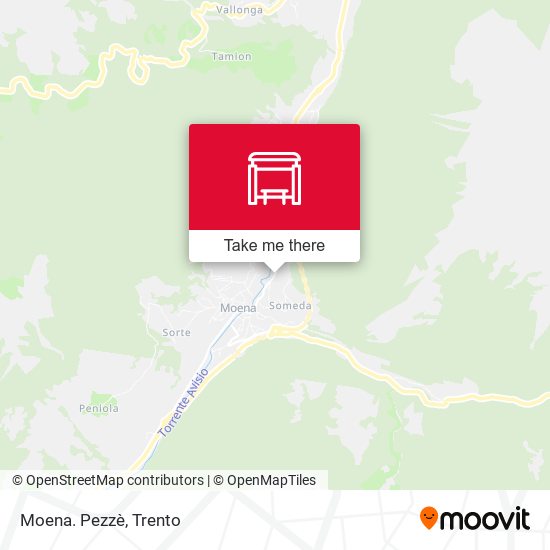 Moena. Pezzè map