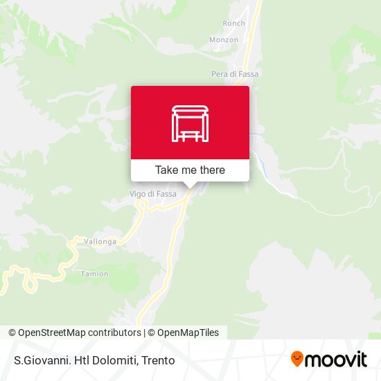 S.Giovanni. Htl Dolomiti map