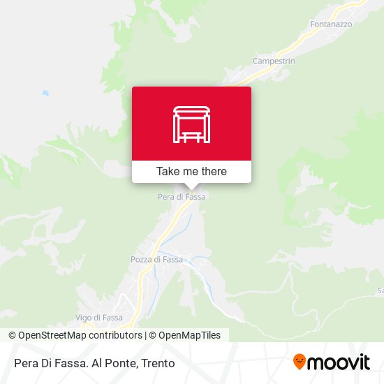 Pera Di Fassa. Al Ponte map