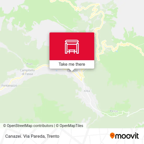 Canazei, Pareda Street map