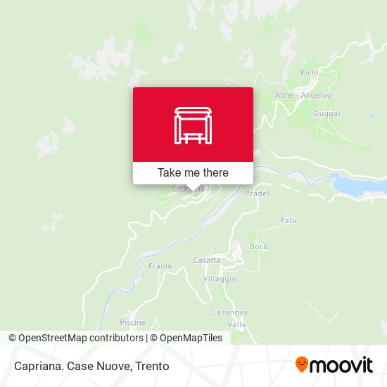 Capriana. Case Nuove map