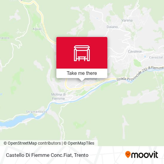Castello Di Fiemme Conc.Fiat map