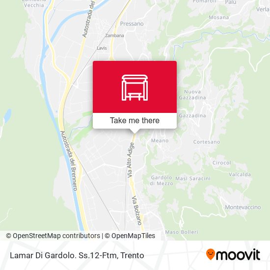 Lamar Di Gardolo. Ss.12-Ftm map