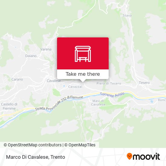 Marco Di Cavalese map