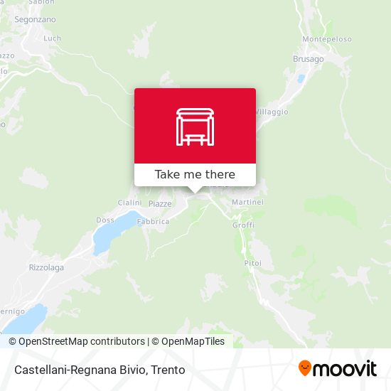 Castellani-Regnana Bivio map
