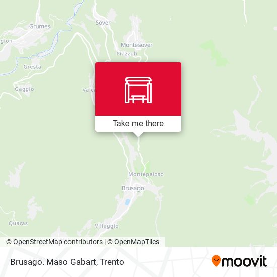 Brusago. Maso Gabart map