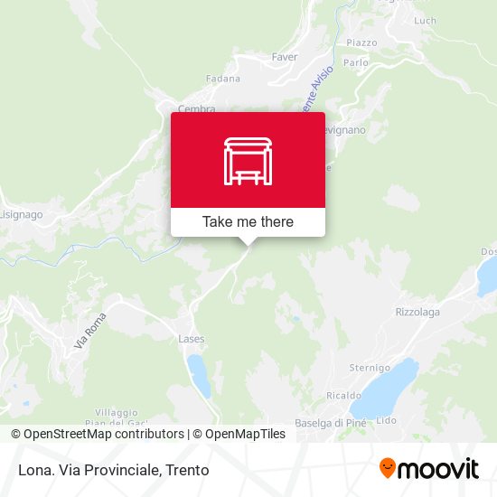 Lona. Via Provinciale map