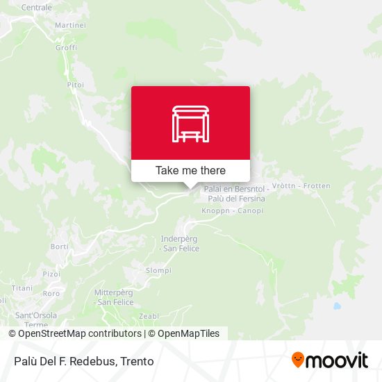 Palù Del F. Redebus map