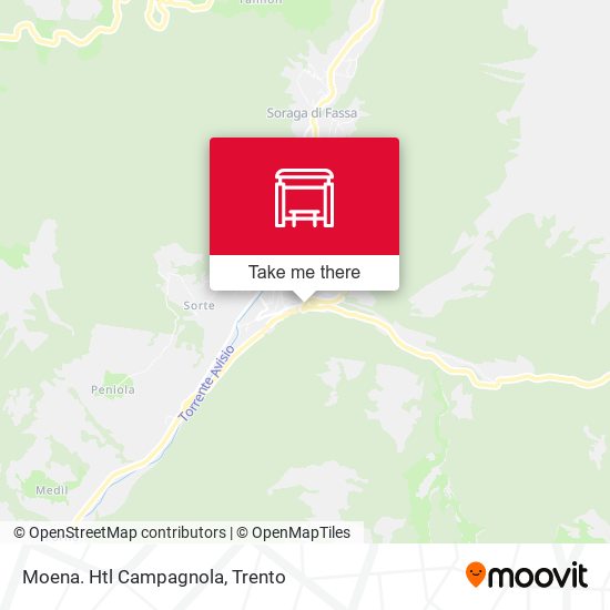 Moena. Htl Campagnola map