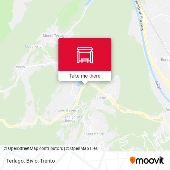 Terlago. Bivio map