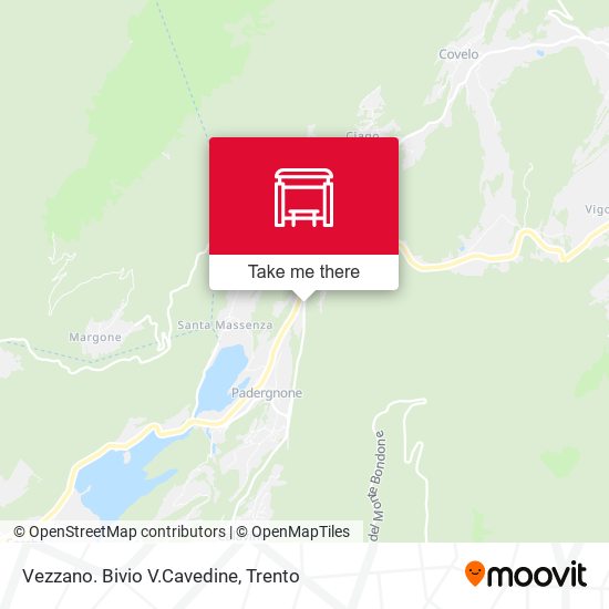 Vezzano. Bivio V.Cavedine map