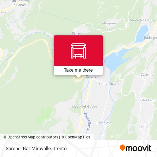 Sarche. Bar Miravalle map