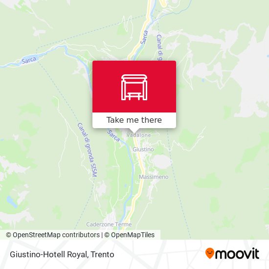 Giustino-Hotell Royal map