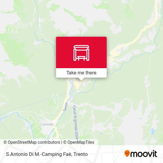 St. Antonio Camping Faè map
