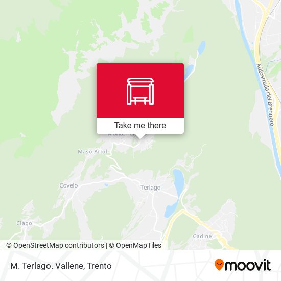 M. Terlago. Vallene map
