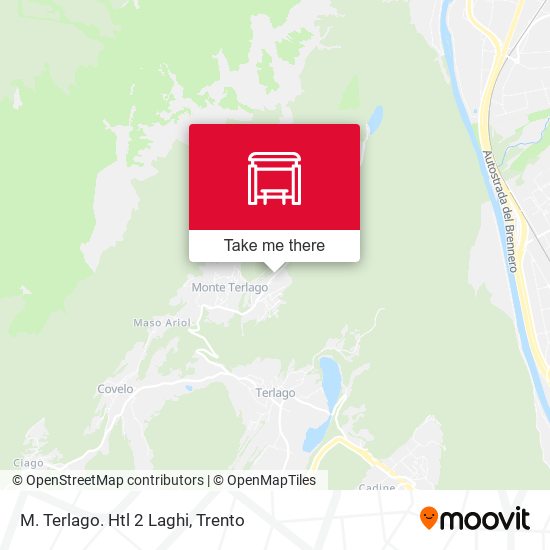 M. Terlago. Htl 2 Laghi map