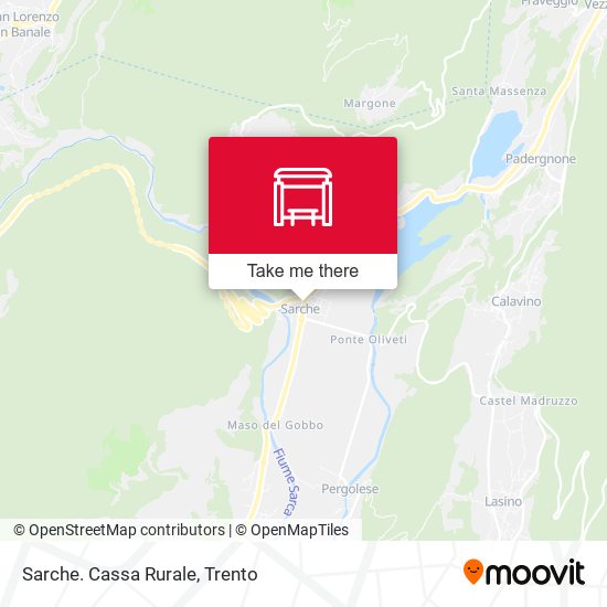 Sarche. Cassa Rurale map