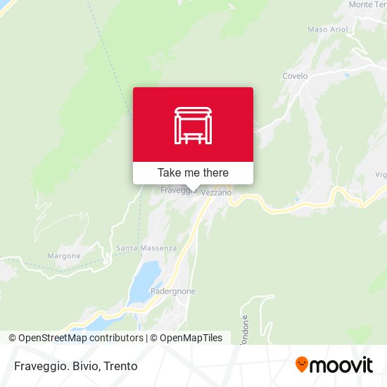 Fraveggio. Bivio map