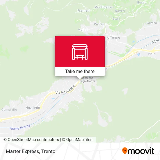 Marter Express map